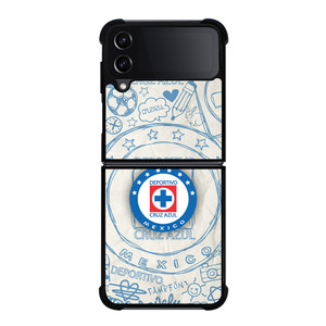 CRUZ AZUL DEPORTIVO ART Samsung Z Flip 4 Case CRUZ AZUL DEPORTIVO ART Samsung Z Flip 4 Case