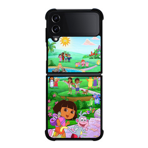 DORA THE EXPLORER CHARACTERS Samsung Z Flip 4 Case DORA THE EXPLORER CHARACTERS Samsung Z Flip 4 Case