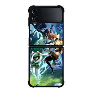 GENSHIN IMPACT CHARACTERS 2 Samsung Z Flip 4 Case GENSHIN IMPACT CHARACTERS 2 Samsung Z Flip 4 Case
