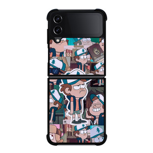 GRAVITY FALLS COLLAGE Samsung Z Flip 4 Case GRAVITY FALLS COLLAGE Samsung Z Flip 4 Case