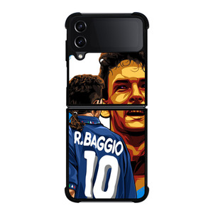 ROBERTO BAGGIO LEGEND ITALY ART Samsung Z Flip 4 Case ROBERTO BAGGIO LEGEND ITALY ART Samsung Z Flip 4 Case