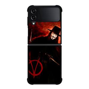 V FOR VENDETTA LOGO Samsung Z Flip 4 Case V FOR VENDETTA LOGO Samsung Z Flip 4 Case