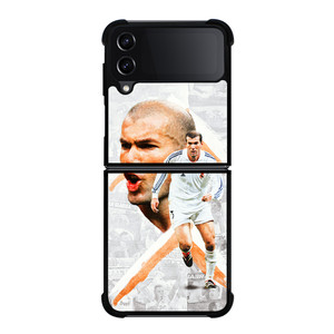 ZINEDINE ZIDANE LEGEND REAL MADRID Samsung Z Flip 4 Case ZINEDINE ZIDANE LEGEND REAL MADRID Samsung Z Flip 4 Case