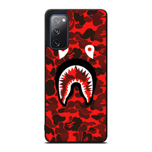 BAPE SHARK FACE RED CAMO Samsung Galaxy S20 FE Case BAPE SHARK FACE RED CAMO Samsung Galaxy S20 FE Case