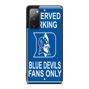 DUKE BLUE DEVILS PARKING SIGNS Samsung Galaxy S20 FE Case DUKE BLUE DEVILS PARKING SIGNS Samsung Galaxy S20 FE Case
