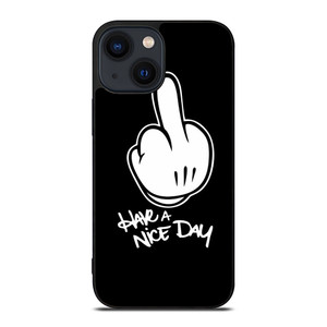 MICKEY MOUSE MIDDLE FINGER iPhone 14 Plus Case