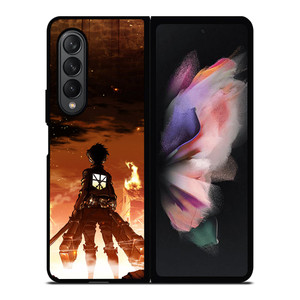 ATTACK ON TITAN EREN YEAGER 2 Samsung Z Fold 3 Case ATTACK ON TITAN EREN YEAGER 2 Samsung Z Fold 3 Case