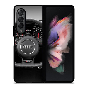 AUDI LOGO STREERING WHEEL Samsung Z Fold 3 Case