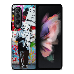BANKSY EINSTEIN Samsung Z Fold 3 Case BANKSY EINSTEIN Samsung Z Fold 3 Case