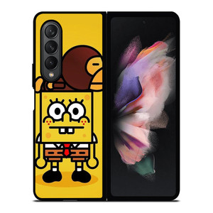 BAPE BABY MILO SPONGEBOB Samsung Z Fold 3 Case BAPE BABY MILO SPONGEBOB Samsung Z Fold 3 Case