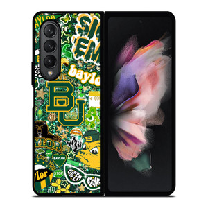 BAYLOR BEARS UNIVERSITY COLLAGE Samsung Z Fold 3 Case BAYLOR BEARS UNIVERSITY COLLAGE Samsung Z Fold 3 Case