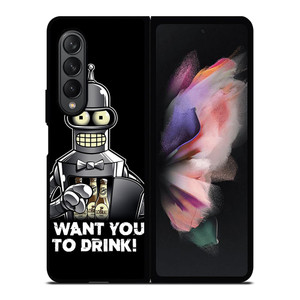 BENDER IN FUTURAMA Samsung Z Fold 3 Case BENDER IN FUTURAMA Samsung Z Fold 3 Case