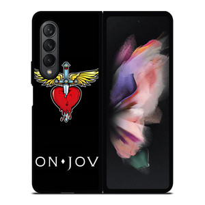 BON JOVI LOGO Samsung Z Fold 3 Case BON JOVI LOGO Samsung Z Fold 3 Case