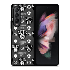 BROOKLYN NETS PATTERN Samsung Z Fold 3 Case BROOKLYN NETS PATTERN Samsung Z Fold 3 Case