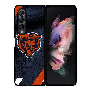 CHICAGO BEARS LOGO 3 Samsung Z Fold 3 Case CHICAGO BEARS LOGO 3 Samsung Z Fold 3 Case