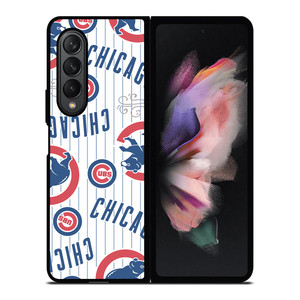 CHICAGO CUBS PATTERN Samsung Z Fold 3 Case CHICAGO CUBS PATTERN Samsung Z Fold 3 Case