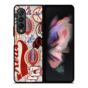 CINCINNATI REDS MLB LOGO 3 Samsung Z Fold 3 Case