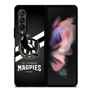 COLLINGWOOD MAGPIES LOGO AFL Samsung Z Fold 3 Case COLLINGWOOD MAGPIES LOGO AFL Samsung Z Fold 3 Case