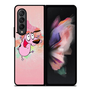 COURAGE THE COWARDLY DOG Samsung Z Fold 3 Case COURAGE THE COWARDLY DOG Samsung Z Fold 3 Case