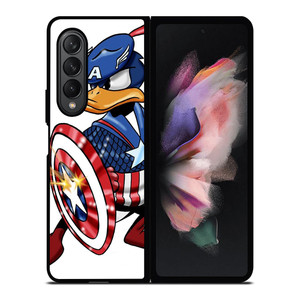 DAFFY DUCK CAPTAIN AMERICA 2 Samsung Z Fold 3 Case DAFFY DUCK CAPTAIN AMERICA 2 Samsung Z Fold 3 Case