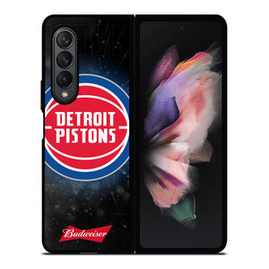DETROIT PISTONS BUDWEISER Samsung Z Fold 3 Case DETROIT PISTONS BUDWEISER Samsung Z Fold 3 Case