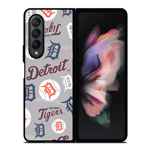 DETROIT TIGERS PATTERN 2 Samsung Z Fold 3 Case DETROIT TIGERS PATTERN 2 Samsung Z Fold 3 Case
