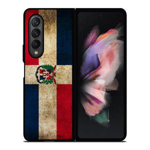 DOMINICAN REPUBLIC FLAG 2 Samsung Z Fold 3 Case DOMINICAN REPUBLIC FLAG 2 Samsung Z Fold 3 Case