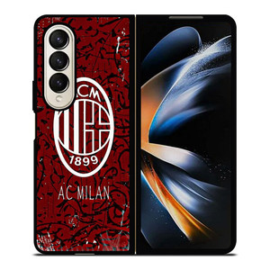 AC MILAN FOOTBALL CLUB LOGO Samsung Z Fold 4 Case AC MILAN FOOTBALL CLUB LOGO Samsung Z Fold 4 Case