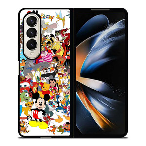 ALL DISNEY CHARACTERS 4 Samsung Z Fold 4 Case ALL DISNEY CHARACTERS 4 Samsung Z Fold 4 Case