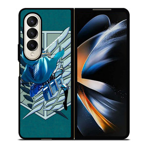 ATTACK ON TITAN EREN YEAGER Samsung Z Fold 4 Case ATTACK ON TITAN EREN YEAGER Samsung Z Fold 4 Case