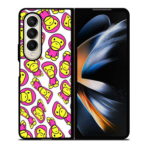 BAPE BABY MILO PATTERN Samsung Z Fold 4 Case BAPE BABY MILO PATTERN Samsung Z Fold 4 Case