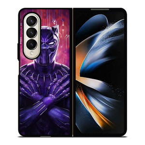 BLACK PANTHER MARVEL SUPERHERO 2 Samsung Z Fold 4 Case BLACK PANTHER MARVEL SUPERHERO 2 Samsung Z Fold 4 Case