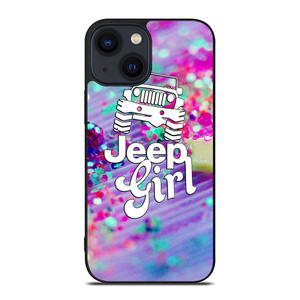 JEEP GIRL PINK iPhone 14 Plus Case JEEP GIRL PINK iPhone 14 Plus Case