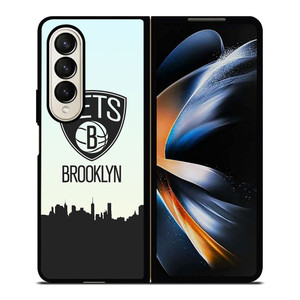 BROOKLYN NETS LOGO Samsung Z Fold 4 Case BROOKLYN NETS LOGO Samsung Z Fold 4 Case