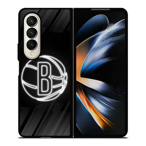 BROOKLYN NETS NBA ICON Samsung Z Fold 4 Case BROOKLYN NETS NBA ICON Samsung Z Fold 4 Case