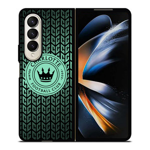 CHARLOTTE FC LOGO 2 Samsung Z Fold 4 Case CHARLOTTE FC LOGO 2 Samsung Z Fold 4 Case