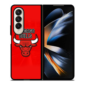 CHICAGO BULLS LOGO Samsung Z Fold 4 Case CHICAGO BULLS LOGO Samsung Z Fold 4 Case