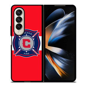 CHICAGO FIRE LOGO 3 Samsung Z Fold 4 Case CHICAGO FIRE LOGO 3 Samsung Z Fold 4 Case
