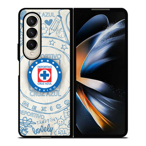 CRUZ AZUL DEPORTIVO ART Samsung Z Fold 4 Case CRUZ AZUL DEPORTIVO ART Samsung Z Fold 4 Case