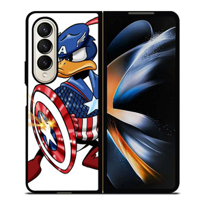 DAFFY DUCK CAPTAIN AMERICA 2 Samsung Z Fold 4 Case DAFFY DUCK CAPTAIN AMERICA 2 Samsung Z Fold 4 Case