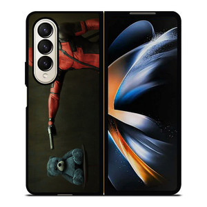 DEADPOOL SUPERHERO TEDDY BEAR Samsung Z Fold 4 Case DEADPOOL SUPERHERO TEDDY BEAR Samsung Z Fold 4 Case