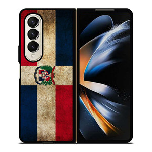DOMINICAN REPUBLIC FLAG 2 Samsung Z Fold 4 Case DOMINICAN REPUBLIC FLAG 2 Samsung Z Fold 4 Case