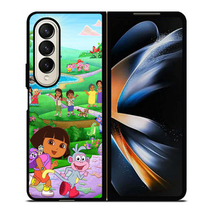 DORA THE EXPLORER CHARACTERS Samsung Z Fold 4 Case DORA THE EXPLORER CHARACTERS Samsung Z Fold 4 Case