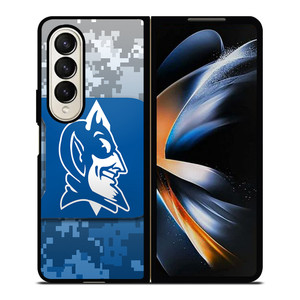 DUKE BLUE DEVILS LOGO 4 Samsung Z Fold 4 Case DUKE BLUE DEVILS LOGO 4 Samsung Z Fold 4 Case