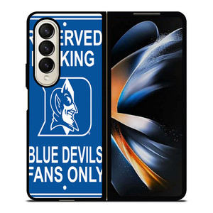 DUKE BLUE DEVILS PARKING SIGNS Samsung Z Fold 4 Case DUKE BLUE DEVILS PARKING SIGNS Samsung Z Fold 4 Case