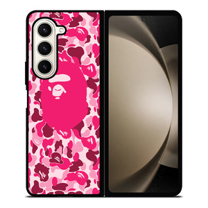 CAMO BAPE LOGO 4 Samsung Z Fold 5 Case