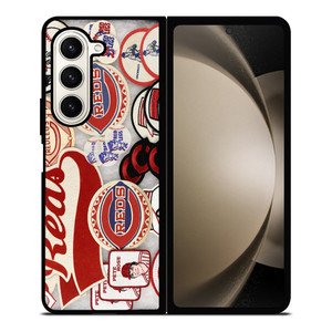 CINCINNATI REDS MLB LOGO 3 Samsung Z Fold 5 Case