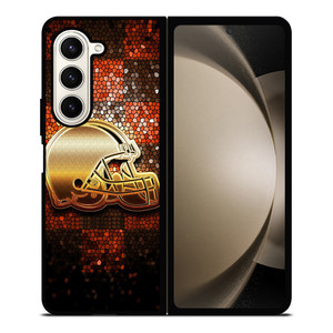CLEVELAND BROWNS HELMET Samsung Z Fold 5 Case CLEVELAND BROWNS HELMET Samsung Z Fold 5 Case