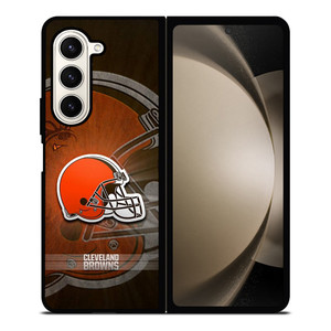 CLEVELAND BROWNS LOGO Samsung Z Fold 5 Case CLEVELAND BROWNS LOGO Samsung Z Fold 5 Case