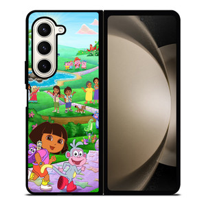 DORA THE EXPLORER CHARACTERS Samsung Z Fold 5 Case DORA THE EXPLORER CHARACTERS Samsung Z Fold 5 Case